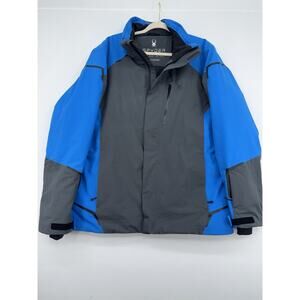 Spyder Ski Jacket Men L Black Primaloft Insulated Winter Snow Hiking Waterproof